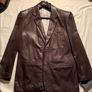 New -Men’s lamb skin leather blazer